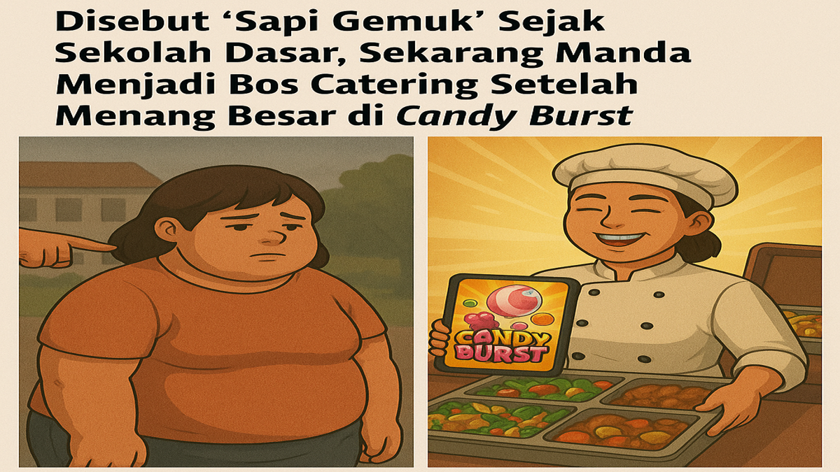 Disebut-'Sapi-Gemuk'-Sejak-Sekolah-Dasar,-Sekarang-Manda-Menjadi-Bos-Catering-Setelah-Menang-Besar-di-Candy-Burst