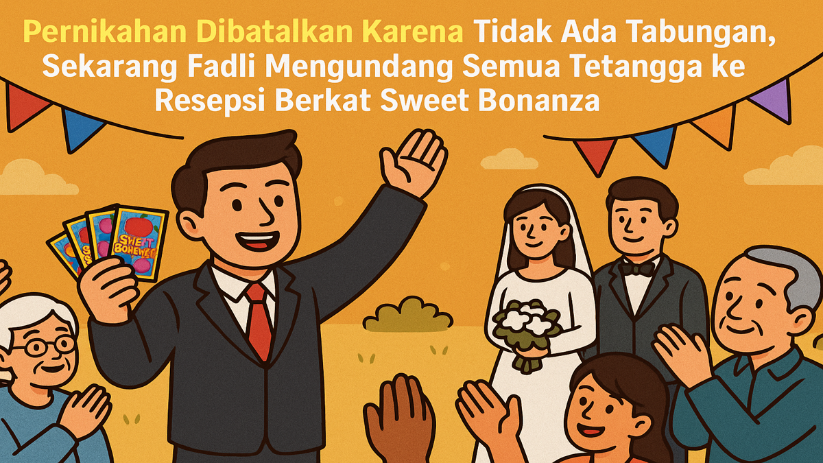 Pernikahan-Dibatalkan-Karena-Tidak-Ada-Tabungan,-Sekarang-Fadli-Mengundang-Semua-Tetangga-ke-Resepsi-Berkat-Sweet-Bonanza