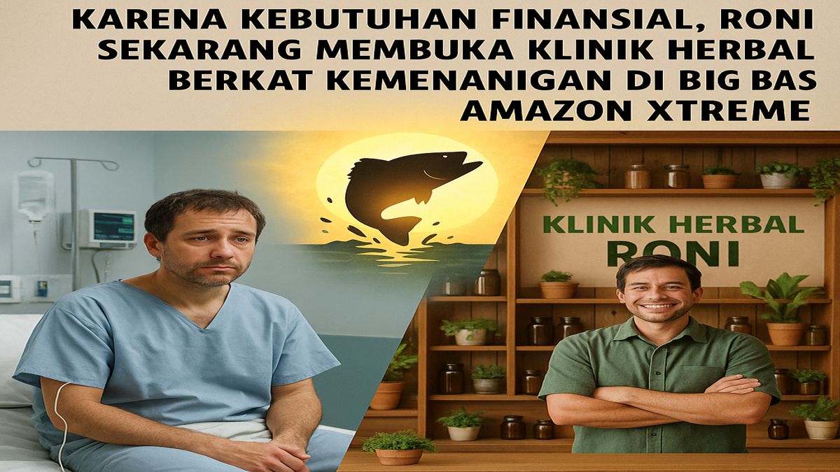 Pernah-Berpartisipasi-dalam-Eksperimen-Medis-Karena-Kebutuhan-Finansial,-Roni-Sekarang-Membuka-Klinik-Herbal-Berkat-Kemenangan-di-Big-Bass-Amazon-Xtreme